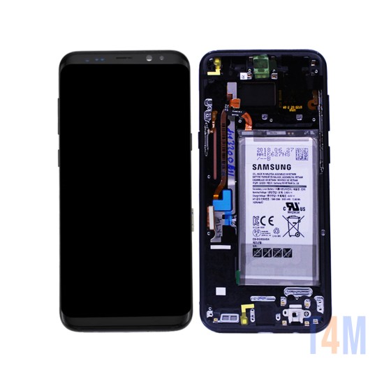 Touch+Display with Frame and Battery Samsung Galaxy S8 Plus/G955 6.2" Service Pack (GH82-14005A) Black